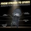 Right Punch Shin Guards Kickboxing Leg Pads with Instep Protection, Muay Thai MMA Martial Arts Kicking Sparring Training Gear - Black & Silver (X-Small) view 2