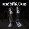 Right Punch Shin Guards Kickboxing Leg Pads with Instep Protection, Muay Thai MMA Martial Arts Kicking Sparring Training Gear - Black & Silver (X-Small) view 4