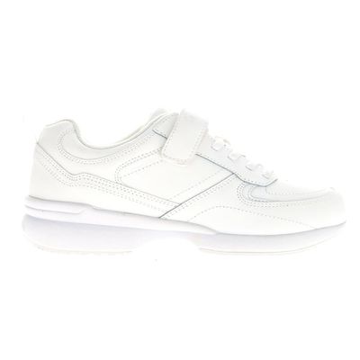 Propt Women's LifeWalker Flex Leather Orhotic Comfort Walking Shoes White 12 XX-Wide US