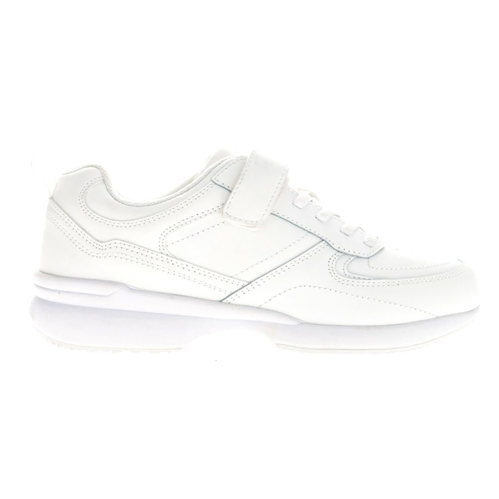 Propt Women's LifeWalker Flex Leather Orhotic Comfort Walking Shoes White 12 XX-Wide US