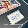 Dame Jessica Ennis-Hill Hand Signed Autograph Memorabilia Official 2012 London Olympics Gold Embossed Card In Luxury Handmade Wooden Photo Display & Certificates of Authenticity view 3
