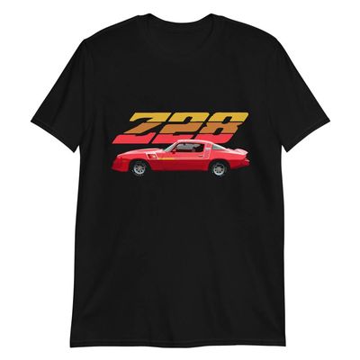 1980 Chevy Camaro Z28 Red Muscle car Club Custom T-Shirt