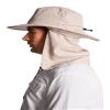 Floating Boating Hat with Neck Drape - UPF 50+ Sun Protection - Convertible in Stone view 4