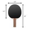 TigerTail Sports Robot Cat Colorful Design Ping Pong Paddle, Premium 5 Ply Table Tennis Racket (Black on Back) view 4