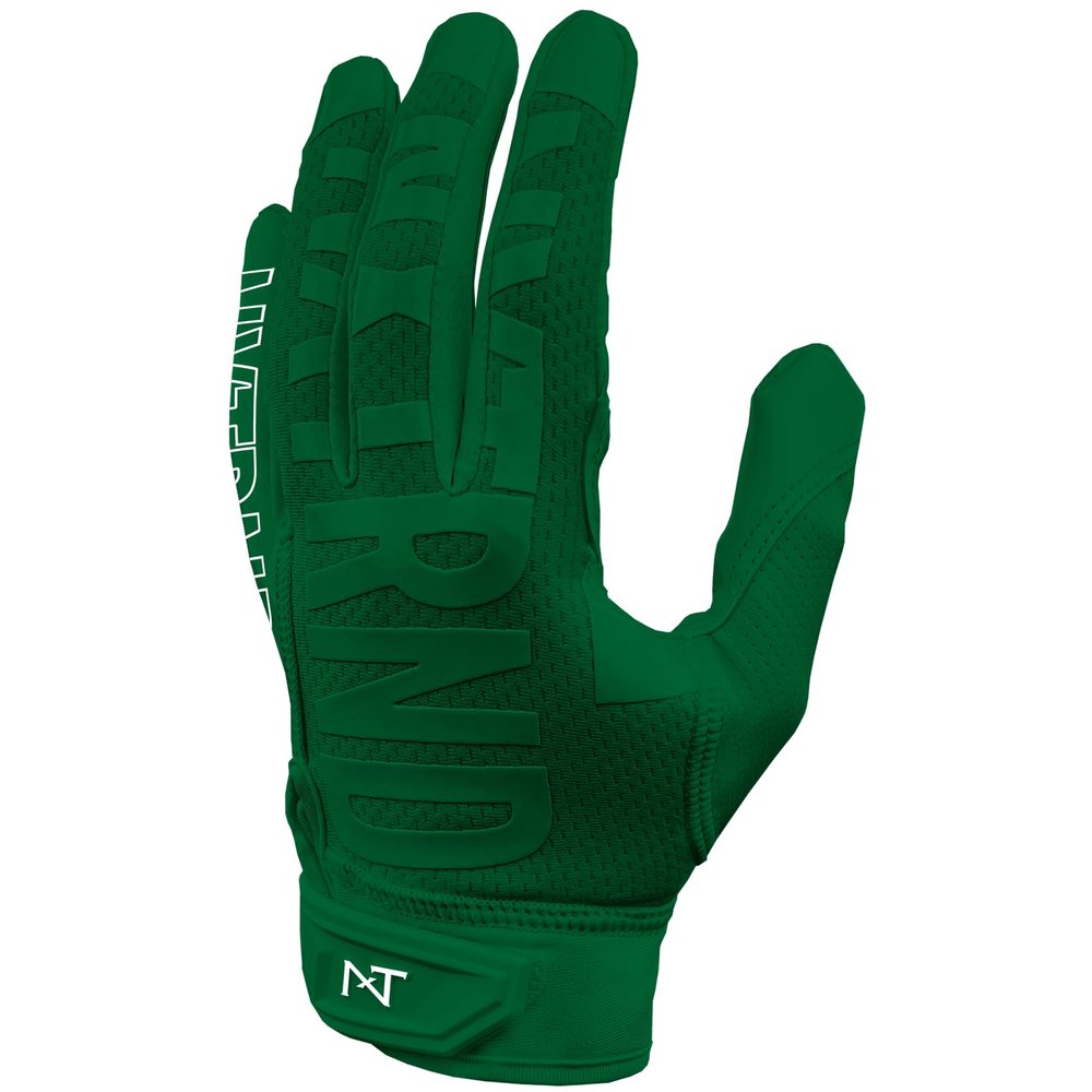 Nxtrnd G2 Football Gloves, Men's Ultra Sticky Receiver Gloves (Dark Green, XX-Large)