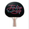 TigerTail Sports Take It Easy Colorful Design Ping Pong Paddle, Premium 5 Ply Table Tennis Racket (Red on Back) view 1