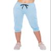 ALWAYS Womens Cargo Capri Jogger Sweatpants with Pockets  Super Soft Stretch Lounge Pants, Casual Joggers for Women, Daily Wear & Travel, Sky Blue 3XL view 2