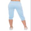 ALWAYS Womens Cargo Capri Jogger Sweatpants with Pockets  Super Soft Stretch Lounge Pants, Casual Joggers for Women, Daily Wear & Travel, Sky Blue 3XL view 4