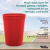 DISCOUNT PROMOS Disposable Plastic Cups 12 oz. Set of 10, Bulk Pack - Perfect for Summer, Sporting Events, Birthdays, Weddings, Picnic, Beach, Parties - Red view 4