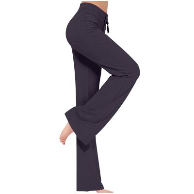 Uillui Wide Leg Pants for Women Casual Loose Yoga Sweatpants Comfy Palazzo Lounge Flowy Pant High Waist Capri Slacks Trouser