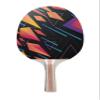 TigerTail Sports Polygons Colorful Design Ping Pong Paddle, Premium 5 Ply Table Tennis Racket (Red on Back) view 1