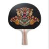 TigerTail Sports Tribal Tiger Colorful Design Ping Pong Paddle, Premium 5 Ply Table Tennis Racket (Red on Back) view 1