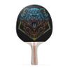 TigerTail Sports Wolf Emblem Colorful Design Ping Pong Paddle, Premium 5 Ply Table Tennis Racket (Red on Back) view 1