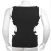Loodgao Men's Hollow Out Tank Top T-Shirt Sleeveless Club Party Tops Sexy Muscle Clubwear Black Small view 3