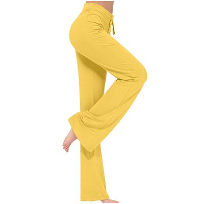 Uillui Wide Leg Pants for Women Casual Loose Yoga Sweatpants Comfy Palazzo Lounge Flowy Pant High Waist Capri Slacks Trouser