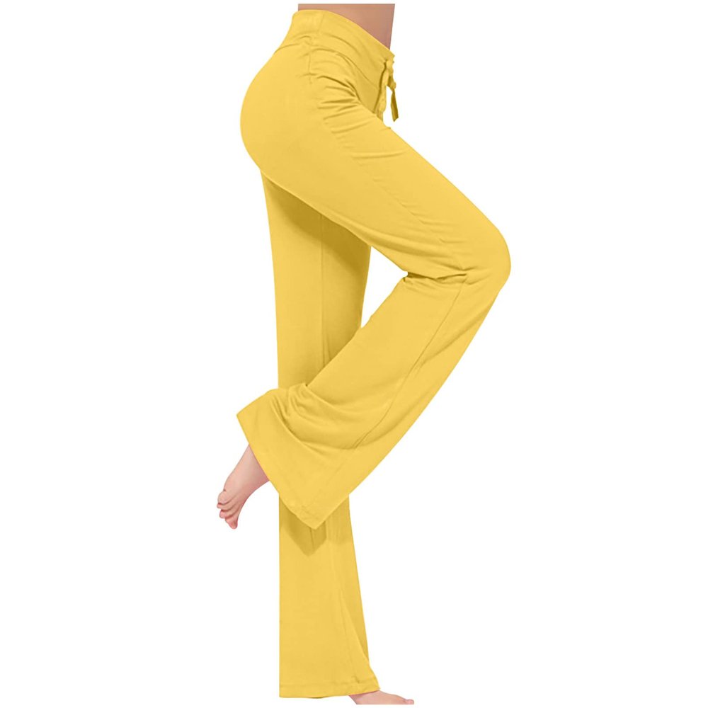 Uillui Wide Leg Pants for Women Casual Loose Yoga Sweatpants Comfy Palazzo Lounge Flowy Pant High Waist Capri Slacks Trouser