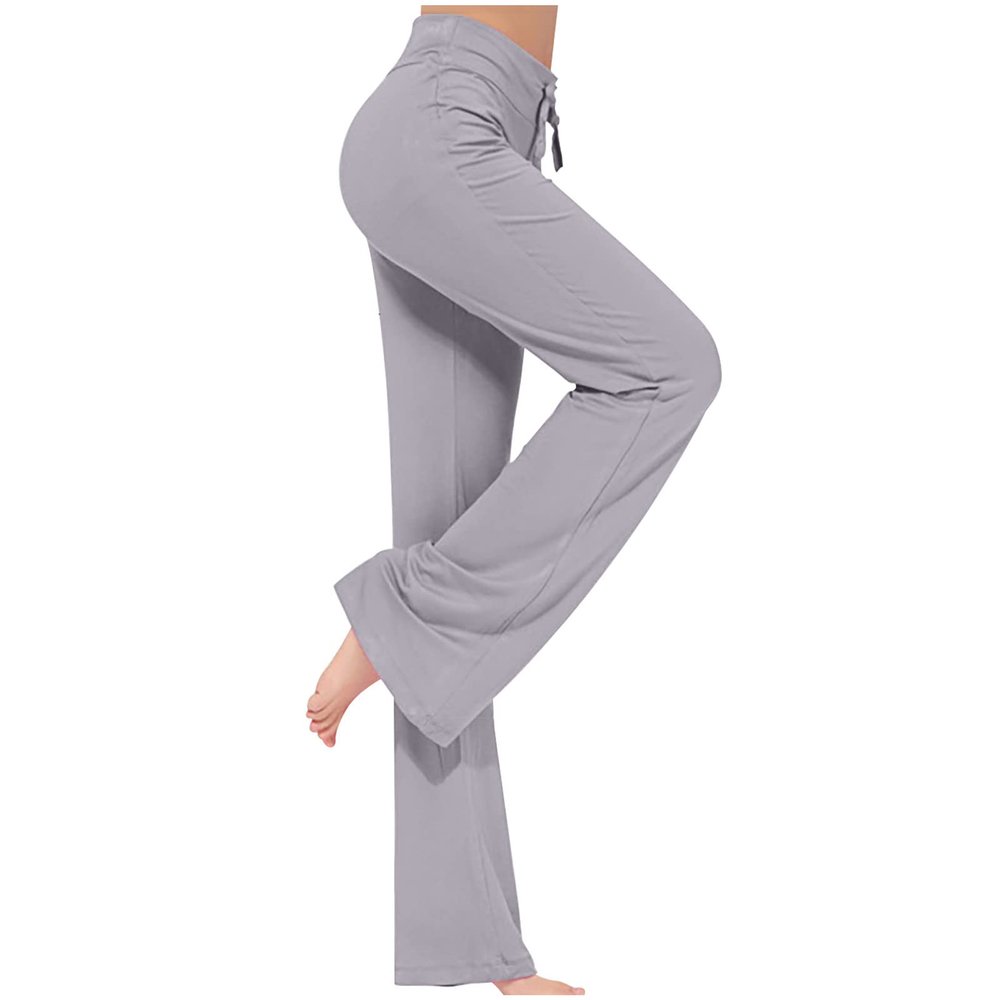 Uillui Wide Leg Pants for Women Casual Loose Yoga Sweatpants Comfy Palazzo Lounge Flowy Pant High Waist Capri Slacks Trouser