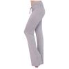 Uillui Wide Leg Pants for Women Casual Loose Yoga Sweatpants Comfy Palazzo Lounge Flowy Pant High Waist Capri Slacks Trouser view 4