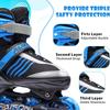 PAPAISON Adjustable Inline Skates Boys Ages 4-16, Roller Skates for Girls Kids Ages 5-8 8-12 with Full Light Up Wheels, Outdoor Skates Illuminating Skates for Children Teens Women view 4