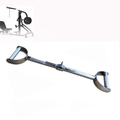 FREAZE Lat Bar Pull Down Attachment, Home Gym Pulldown Bar Universal, Rotatable Accessories For Cable Machine, Straight Bar With Handle Grips (Size : 62cm/24inch)