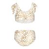 Aflyko Girls' Swimwear Gold Silver Leopard Print 2-Piece Bikini Set Summer Swimsuit Holiday Bathing Suit Hawaii Beachwear Water Sport Tankini Set 7-8T view 2