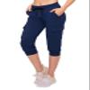 ALWAYS Womens Cargo Capri Jogger Sweatpants with Pockets  Super Soft Stretch Lounge Pants, Casual Joggers for Women, Daily Wear & Travel, Navy 3XL