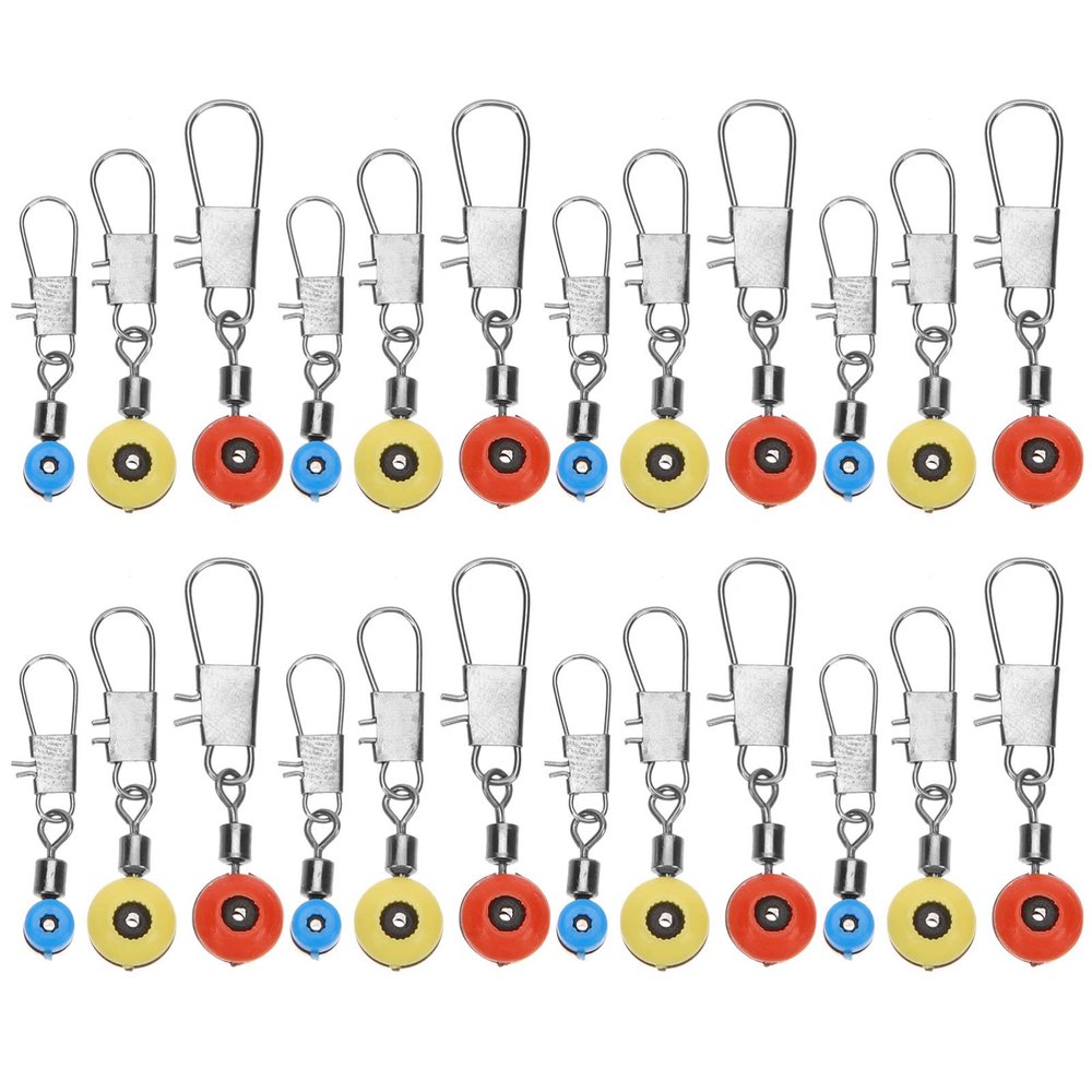 BESPORTBLE 100pcs Bearing Fishing Swivels Snap for and Freshwater Fishing Smooth Rotation for Bait Changes and Rigs