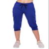 ALWAYS Womens Cargo Capri Jogger Sweatpants with Pockets  Super Soft Stretch Lounge Pants, Casual Joggers for Women, Daily Wear & Travel, Royal Blue 3XL view 2