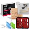 Behind the Knife Practice Kit with How-to Videos for Left and Right-Handed Learners. Includes Pre-Cut Suture Pad, Surgical Instruments, Suture Material, and Multi-Function Knot-Tying Practice Board view 1
