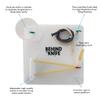 Behind the Knife Practice Kit with How-to Videos for Left and Right-Handed Learners. Includes Pre-Cut Suture Pad, Surgical Instruments, Suture Material, and Multi-Function Knot-Tying Practice Board view 4