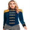Sywiyi Women's Ringmaster Tailcoat Circus Ringleader Costume Jacket Open Front Tassels Tail Coat Dark Blue Small view 1
