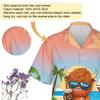 V-DECORPARKS Highland Cattle Hawaiian Shirts for Men - Drink Coffee Mens Hawaiian Button Down Short Sleeve Shirts Set 25 Size M view 3