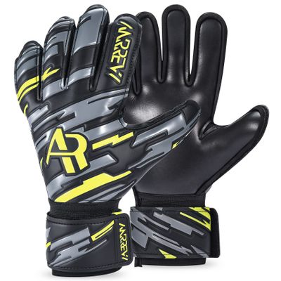 Anrrew Soccer Goalie Gloves with fingersave and Double Wrist Protection.Goalkeeper Gloves Provide Extreme Strong Control and Grip.Soccer Gloves for Youth,Kids,Adult