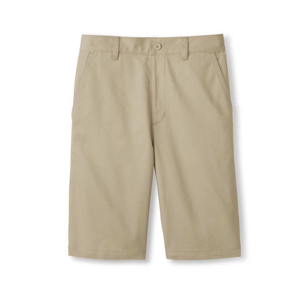 French Toast Boys' Pull-On Twill Chino Shorts, Khaki, 4T