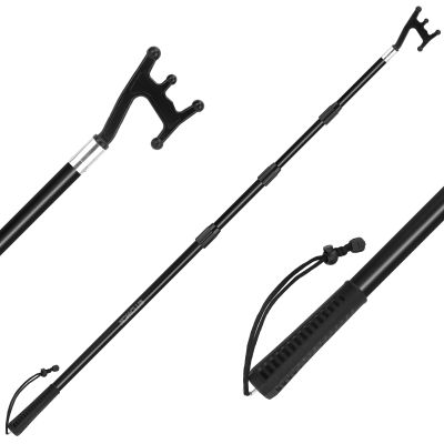 KOMCLUB 4-12.8FT Boat Hook, Non-Slip Rust-Resistant Extra Long Pole