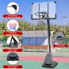Sports God Portable Basketball Hoop Goal System 7-10ft Adjustable 44in Backboard and Wheels for Kids/Adults Indoor Outdoor view 2