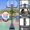 Sports God Portable Basketball Hoop Goal System 7-10ft Adjustable 44in Backboard and Wheels for Kids/Adults Indoor Outdoor view 3