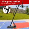 Sports God Portable Basketball Hoop Goal System 7-10ft Adjustable 44in Backboard and Wheels for Kids/Adults Indoor Outdoor view 4