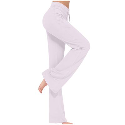 Uillui Wide Leg Pants for Women Casual Loose Yoga Sweatpants Comfy Palazzo Lounge Flowy Pant High Waist Capri Slacks Trouser
