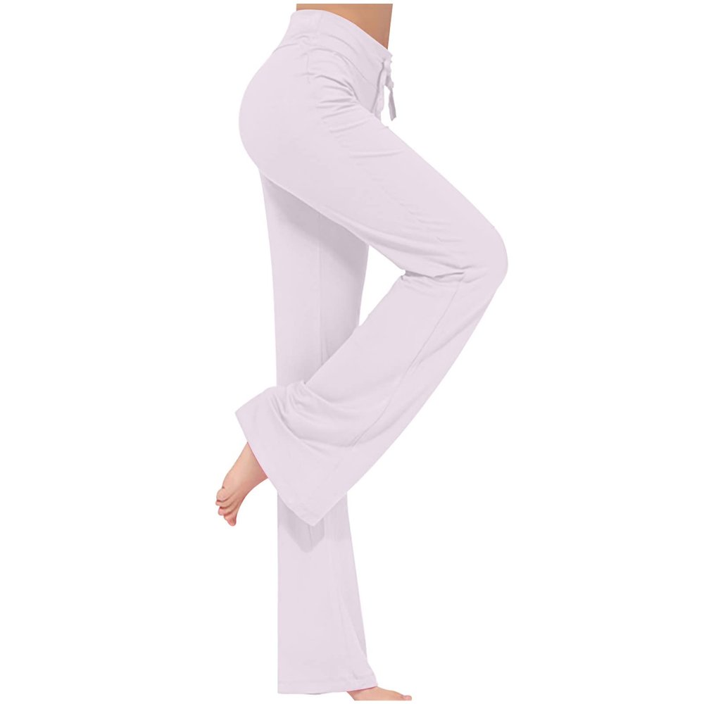 Uillui Wide Leg Pants for Women Casual Loose Yoga Sweatpants Comfy Palazzo Lounge Flowy Pant High Waist Capri Slacks Trouser