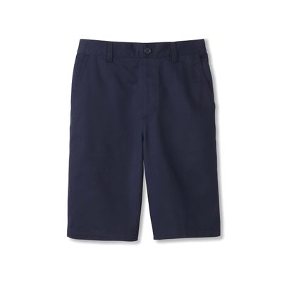 French Toast Boys' Pull-On Twill Chino Shorts, Navy, 2T