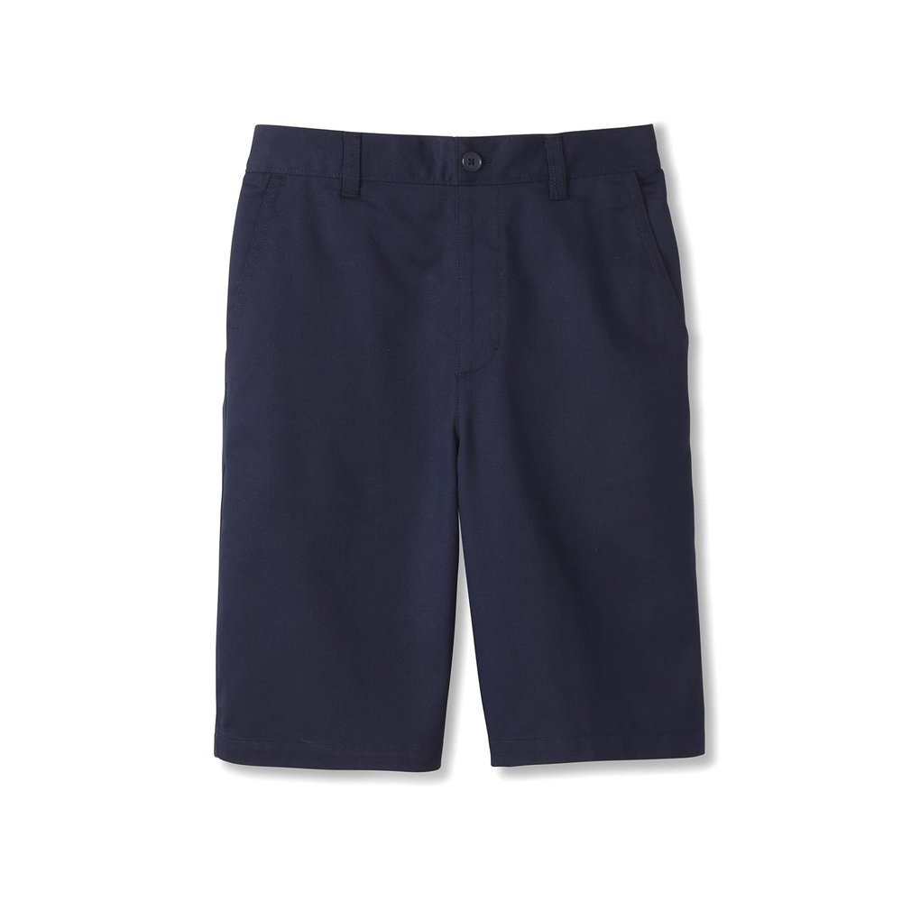 French Toast Boys' Pull-On Twill Chino Shorts, Navy, 2T