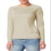 baleaf Women's UPF 50+ Long Sleeve Rash Guard Swim Shirts SPF Quick Dry Lightweight T-Shirt Outdoor Hiking Runing Oatmeal Size XL view 1