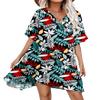 Aoulaydo Bathing Suit Coverups for Women Sexy Bikini Beachwear Ruffle Slevess Swimsuit Cover Ups view 1