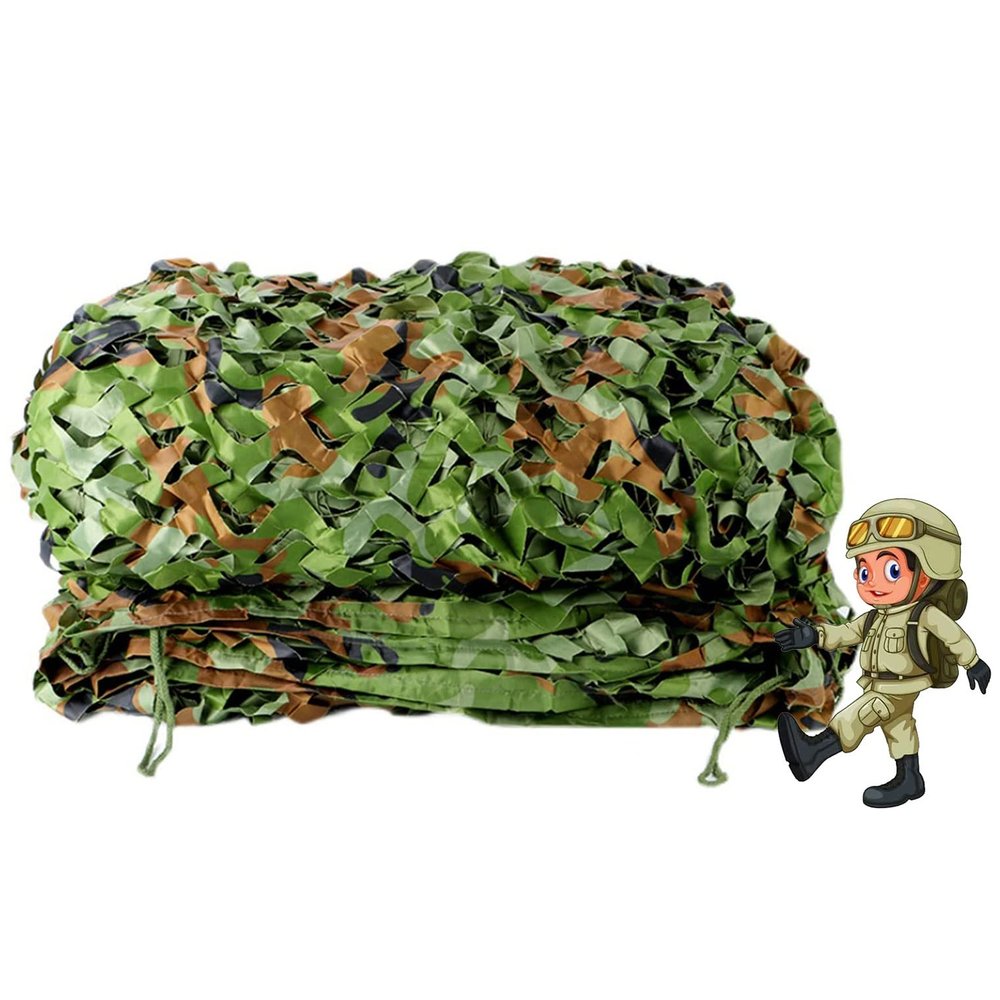 CHEVVY 2x3m Jungle Camo Netting, Military Camouflage Net, Hunting Shooting Hidden Camouflage Mesh, for Camping Army Decoration Shelter Tent Shade (Size : 10x20m/32.8x65.6ft)