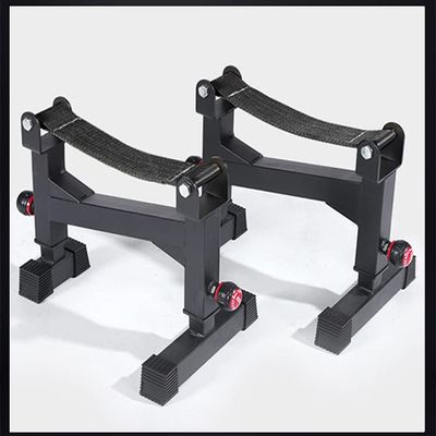 2 Stand Quiet Deadlift Barbell Elevation Stand Black