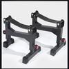 2 Stand Quiet Deadlift Barbell Elevation Stand Black view 1