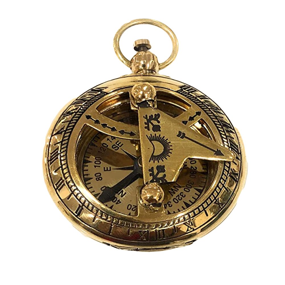 Antique Brass Compass for Directional Use Nautical Vintage Style Compass Adventure and Campaign Ideal Gift by SICRAFTUSS (Brass Antique)
