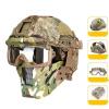 Airsoft Fast Helmet Tactical Protective Steel Mesh Protective Mask and Goggles, Used for Hunting Paintball Bullets Outdoor Sports CS Game Shooting view 2