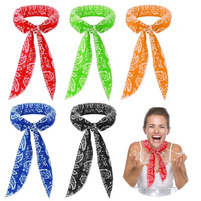 5 Pieces Cooling Neck Wraps, Ice Cooling Scarf Water Soaking Wraps